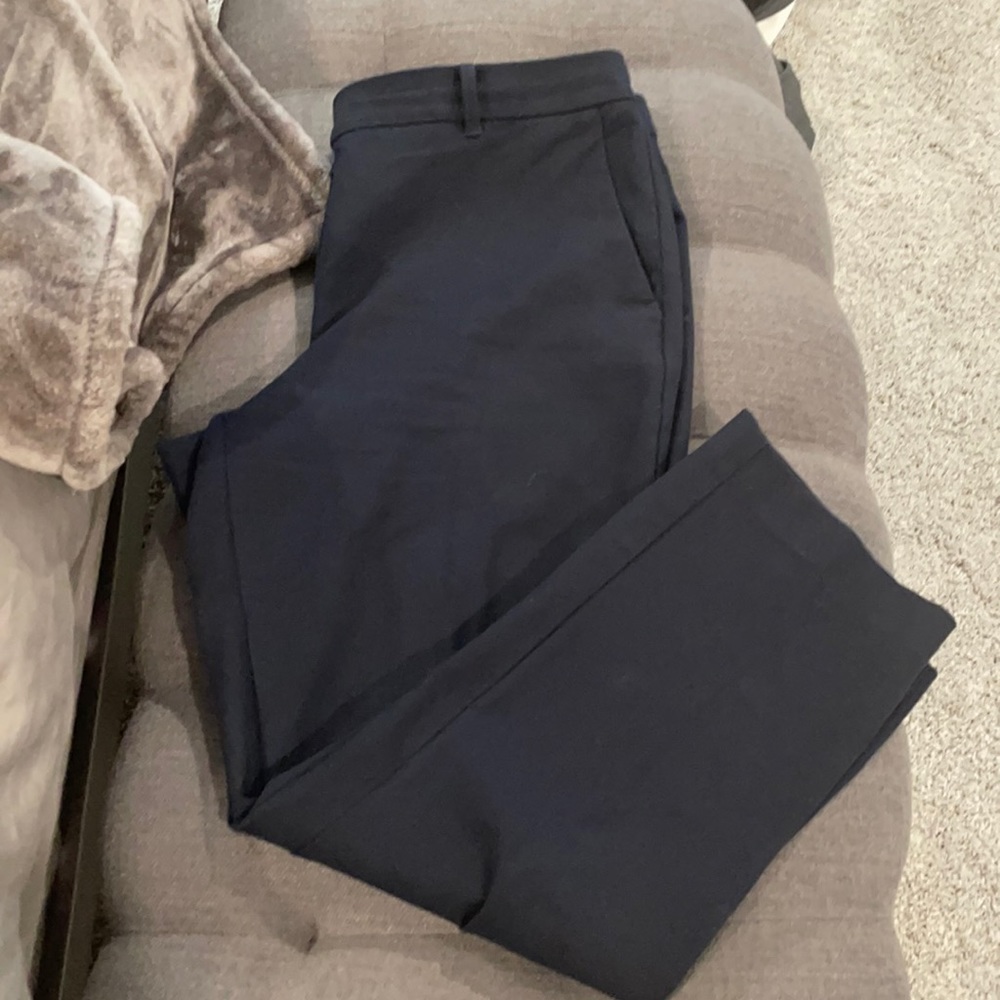 Ann Taylor blue ankle work pants size 8 Curvy